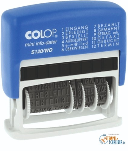 Datumstempel colop mit 12 - datumstempel,