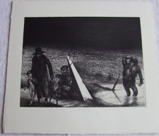 Karl-Georg Hirsch "Sie mußten stumm vergehen", Aquatinta, 24x31cm, V/XII 1986