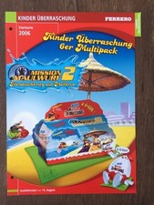 Ü-Ei Werbeblatt Mission Maulwurf 2 6er Packung Glanzpapier 2Seiten 2006
