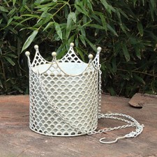 Vintage blumenampel krone - vintage,