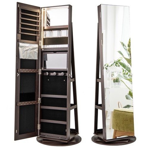 Schmuckschrank mit led spiegel - schmuckschrank,