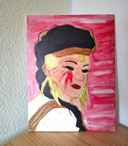 Original gemälde warrior - original,