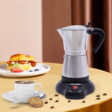 300ml Elektrische Kaffeemaschine Espressokocher 6 Tassen Italia Mokka Kanne 480W