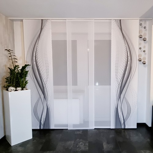 Gardinen flächengardinen set - flächengardinen,