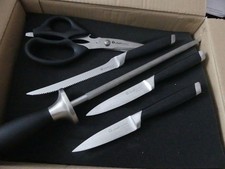 Tupperware Chef Series 7 Messer+Mehrzweckschere+Schleifstahl+Block