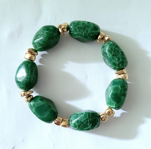 Sylvie resin armband - resin, nuggets
