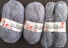 3 Knäuel 3 Pagen Balaika, 1 Knäuel gebraucht, ca. 150g Grau-meliert