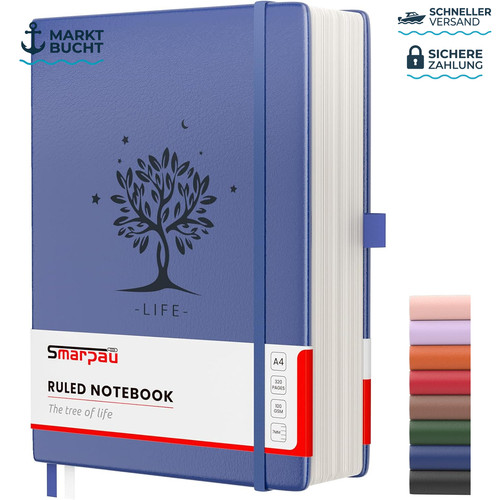 Notizbuch liniert hardcover - a4,