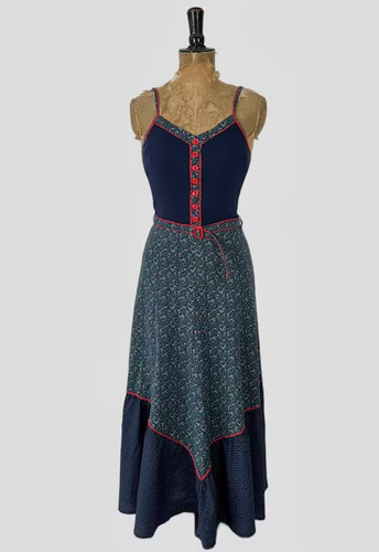 Elkont vintage 70er blau rot - vintage,