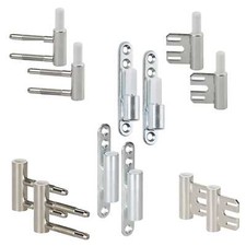 Rahmenteile für Glastürbänder Bandmittelteil Bandunterteil