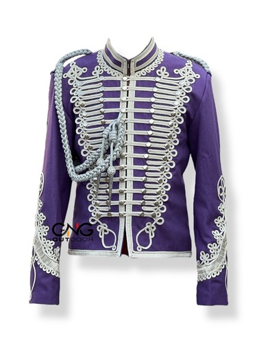 Lila napoleonic hussar wolle - napoleonic,