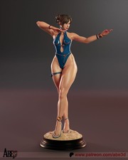 Chun-Li Street  Fighter 3D Druck Fan-Art Figur  1:4