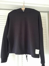 Leichter Damen Pulli mit Kapuze, schwarz, neuwertig, von TCM