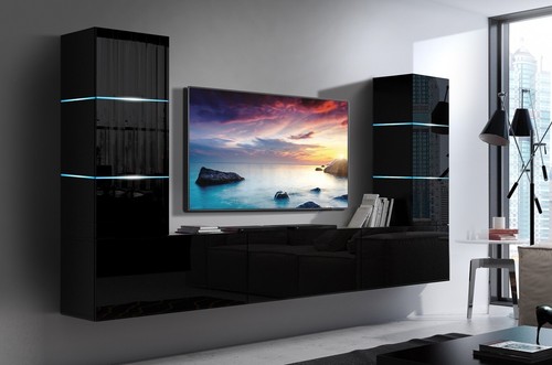 Moderne wohnwand schrankwand - moderne,