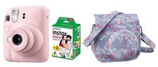Fuji Instax Mini 12 Blossom Pink Rosa inkl Tasche + Instax Film 20 Aufnahmen