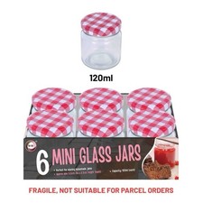 6 Stück je 120ml Mini Gläser