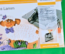 3D-Backform "Lotta, das Lamm" Vollbackform  Birkmann Stahl schwarz 1200 ml