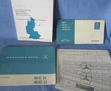 MERCEDES-BENZ BEDIENUNGSANLEITUNG 1971 W108 280SEL 3.5 + WARTUNGSHEFT S-KLASSE