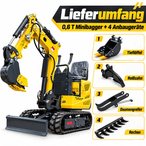 Mms mini bagger - 0,6t,