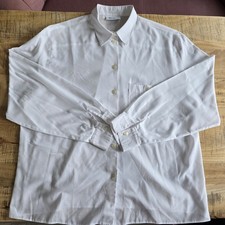 Erfo, Bluse mit Kragen Damen, Weiß, Gr. 48, Langarm, Basic UVP 35€