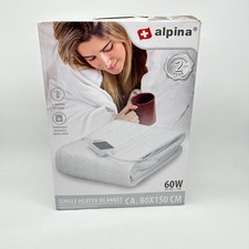 Alpina -Heizabdeckung 1 Person - 3 Wärmeeinstellungen - Elektrische Heizplaid - 