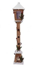 LED Holz Laterne 81 cm - Deko