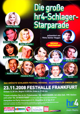 SCHLAGERPARADE 2008 FRANKFURT - Concert Poster - Konzert Plakat - A1 - F/U 1423