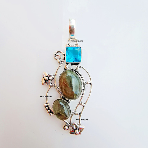 Labradorite mit blauer - mit,