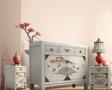 Vintage Möbel-Set chinesisch asia Kommode Sideboard Schrank shabby orientalisch