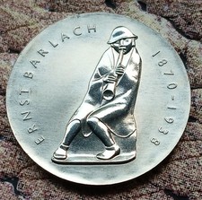 DDR 5 Mark Münze 1988 - 50. Todestag Ernst Barlach