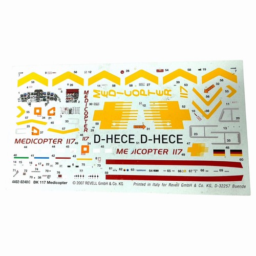 Revell 04402 decals medicopter - decals,
