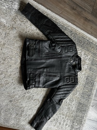 Vintage damen leder motorrad - leder,