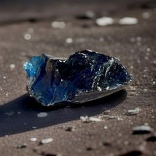 Blauer Rohstein Mineral