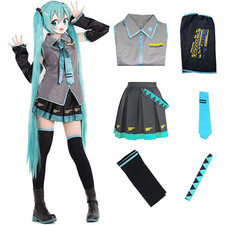 2025Karneval Anime Cosplay Vocaloid Miku Hatsune Kostüm Party Kleid Anzug Outfit