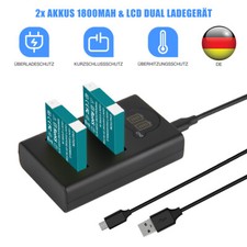 2x 1800mAh NB-6LH Akku & Ladegerät Für Canon Powershot D10 D20 D30 S90 S95 S120