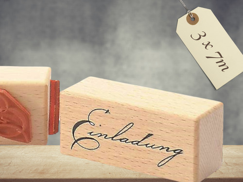 Motivstempel einladung - motivstempel, „einladung