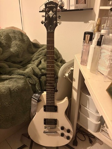 Washburn white gitarre solid - washburn,