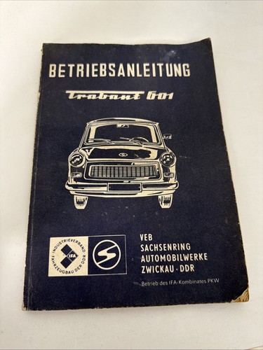 Trabant 601 betriebsanleitung - trabant,