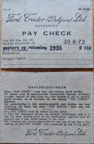 Alter seltener pay - pay, check