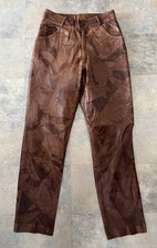 * echt Leder Hose Lederhose braun Größe 34 *