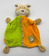 Babydream Rossmann Schmusetuch Kuscheltuch Plüsch für Baby süß Hase Grün Orange