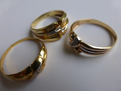 Stück ring gold goldring - 3,