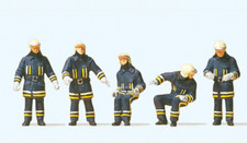 Preiser 10487 Feuerwehrmänner in moderner Einsatzkleidung 5 Figuren H0 1:87 Neu