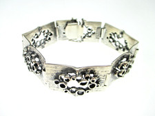 Teka TOP Designer Armband 925 Sterling Silber Vintage Space Age Design Modernist