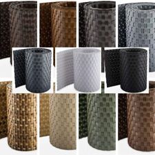Innbee® Sichtschutzstreifen Rattanoptik 19 x 255 cm für Balkon Garten Terrasse