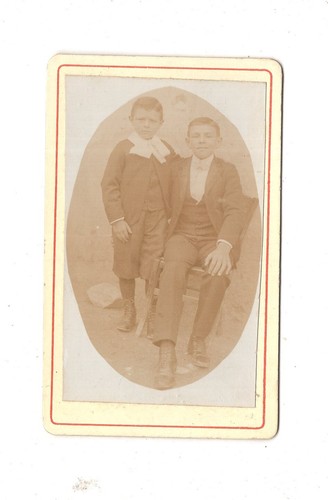 Cdv foto feine jungen - feine, 1890er