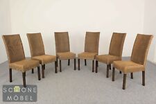 6 Esszimmerstühle im Kolonialstil Stil Rattan Lloyd Loom Chalet Massiv Möbel