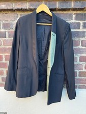 Ann Demeulemeester green lapel/ wool blazer