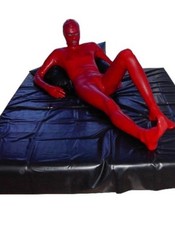 Latex Bettlaken Ca 2x2m Blau