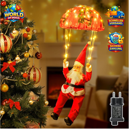 Weihnachtsmann fallschirm - weihnachtsmann,